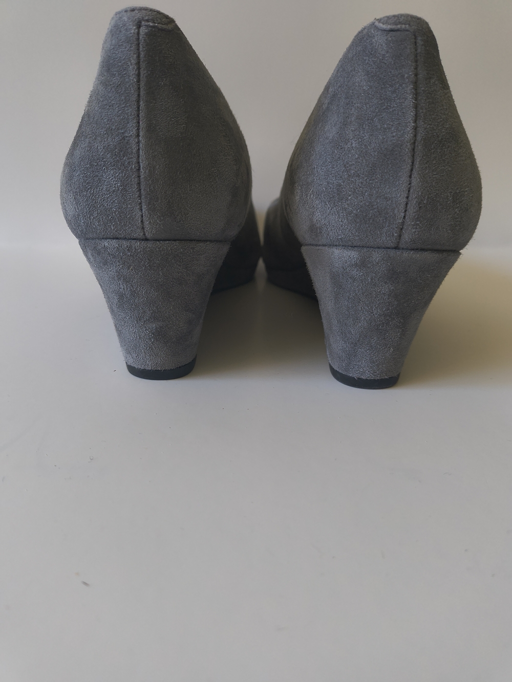 Talbots Lacey Gray Suede Platform Wedge - Picture 6 of 8